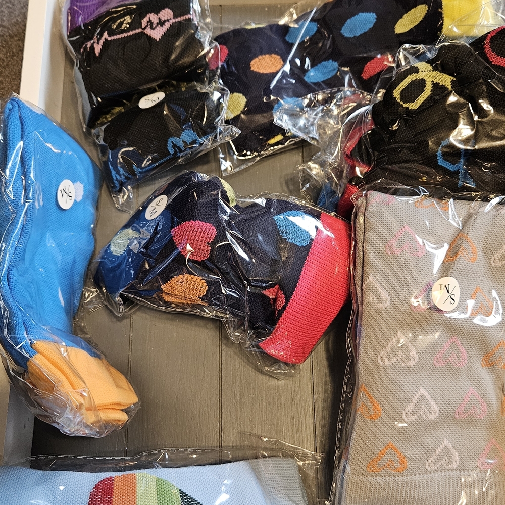 Patterned Compression Socks -  Multicolor Sold Sep Or All Together . 18 For All
